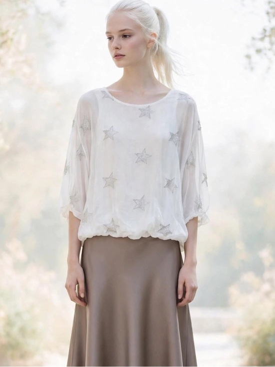 Tendenze Tops - Made in Italy silk and viscose top